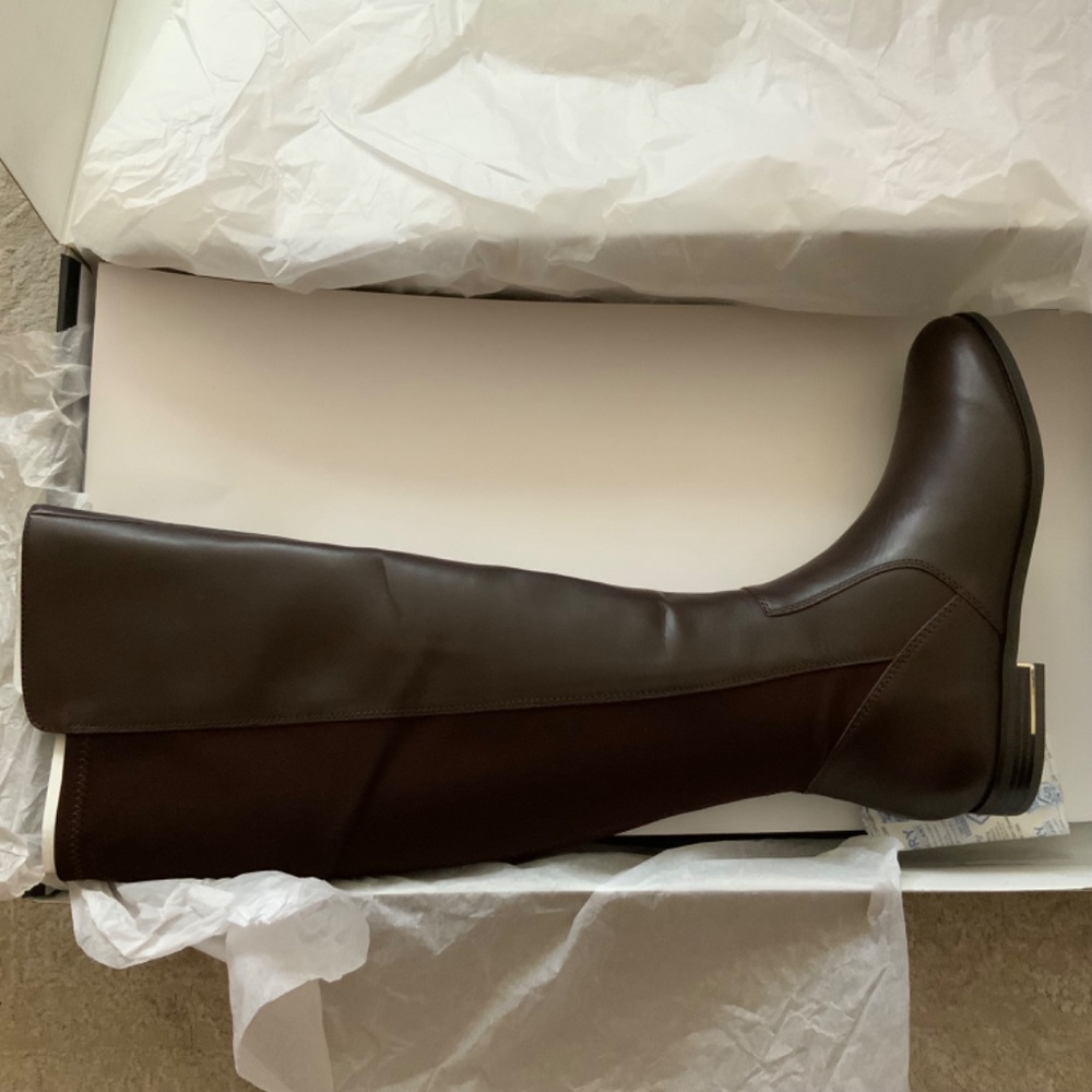 Nine West Levi Women’s Dark Brown Leather Over the Knee High Tall Riding Boots 9 - Picture 6 of 9